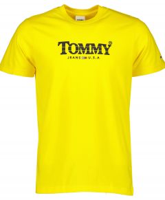 Tommy Jeans t-shirt - slim fit - geel