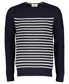 New In Town pullover - slim fit - blauw