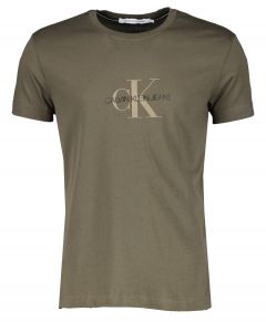 Calvin Klein t-shirt - slim fit - bruin