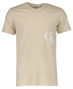 Calvin Klein T-shirt  - slim fit - beige