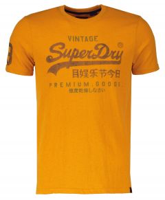Superdry t-shirt - slim fit - oranje