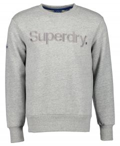 Superdry sweater - modern fit - grijs