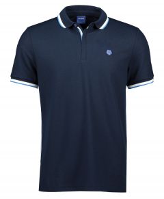 Qubz polo - modern fit - blauw