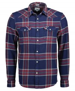 Wrangler overhemd - modern fit - blauw