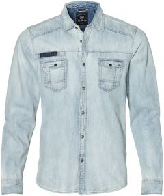 sale - Lerros overhemd - Modern Fit- Blauw 