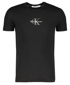 Calvin Klein Tshirt - slim fit - zwart 