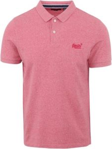 Superdry Polo - slim fit - roze