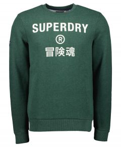 Superdry sweater - slim fit - groen