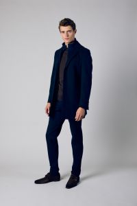 Nils winterjas -  slim fit - blauw