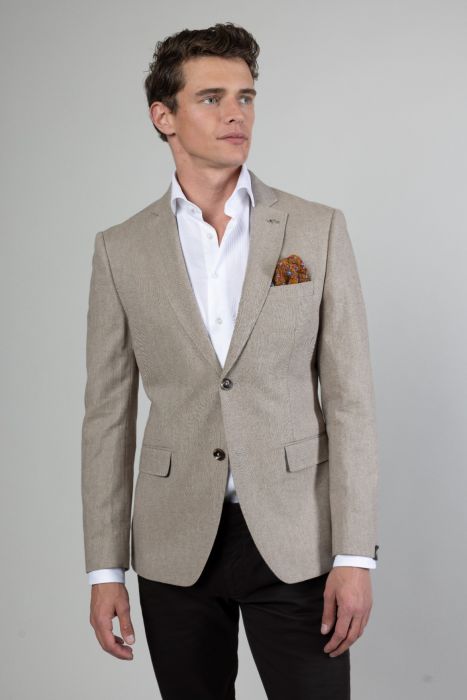 Heren colbert met opstaande kraag in effen kleur Slank temperament Comfortabel en veelzijdig casual jack voor elke dag L