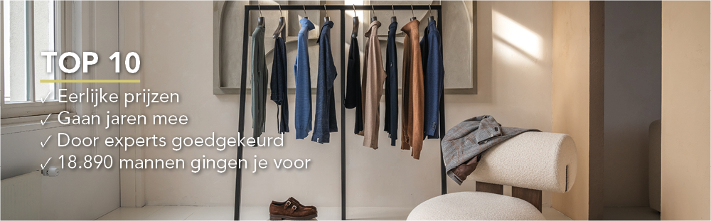 Top 10 kledingstukken voor heren