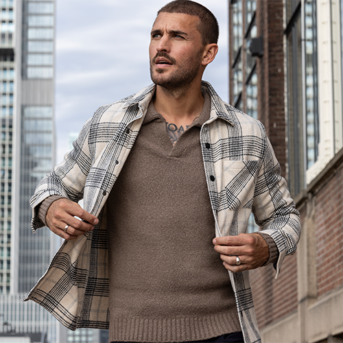 Overshirt en polo trui Overshirt en polo trui