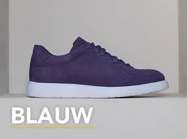 Sneaker blauw voor heren