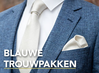 Blauw trouwpak