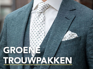 Groen trouwpak